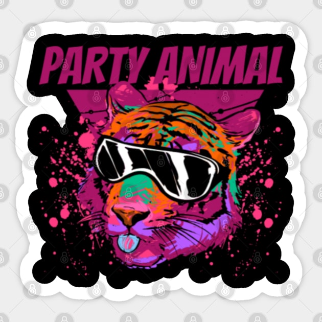 Party Animal Sticker by NotUrOrdinaryDesign